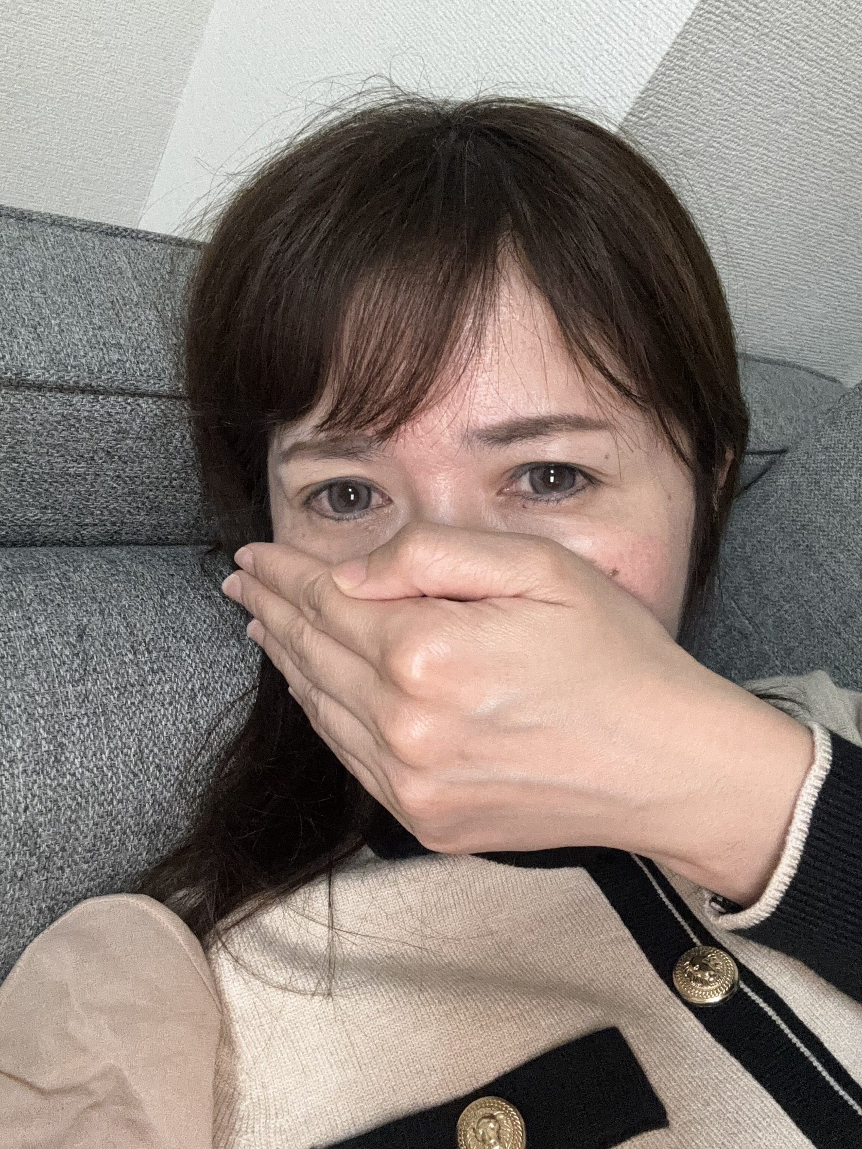 千草さんの照れ笑い